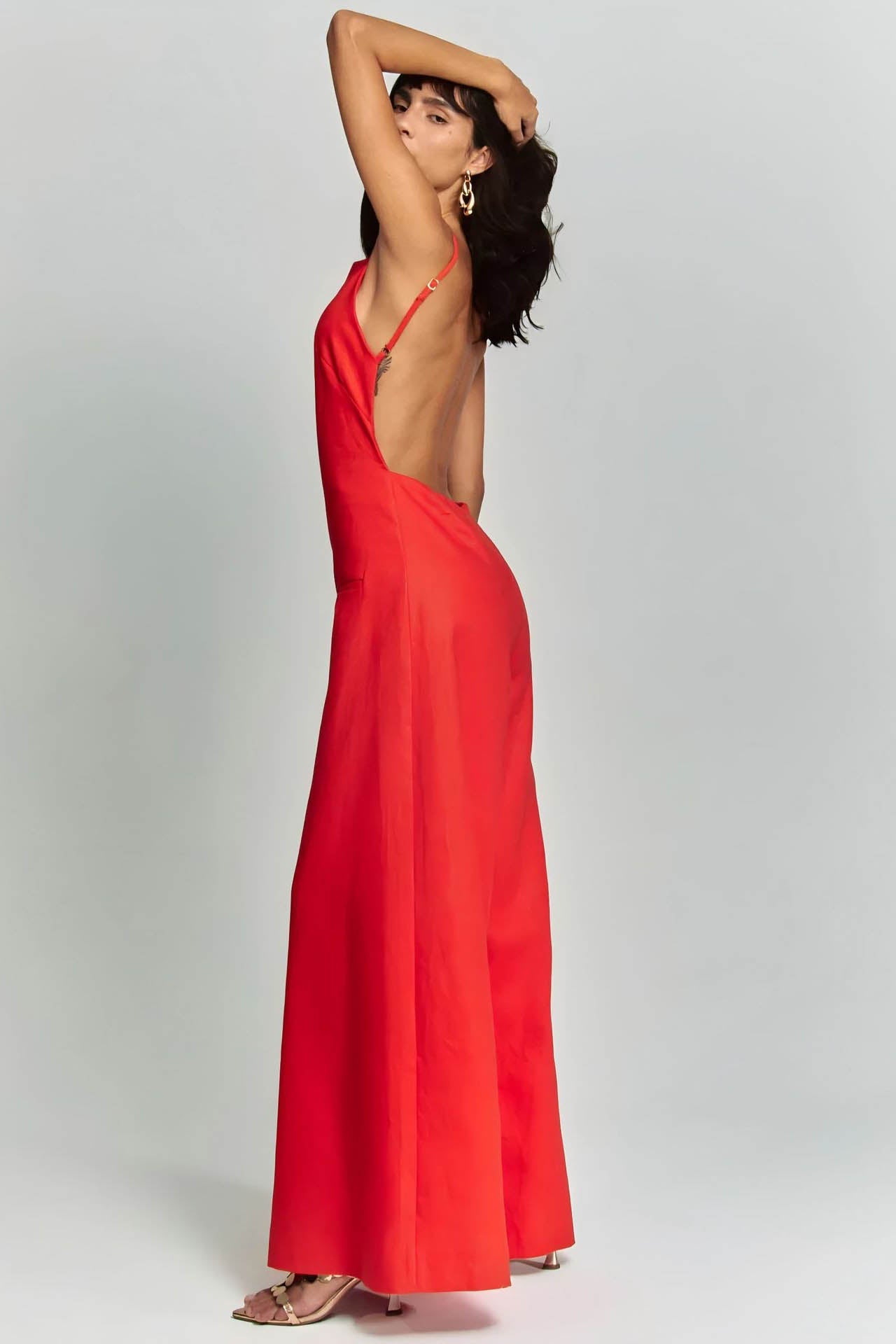 Open Back Flowy Jumpsuit