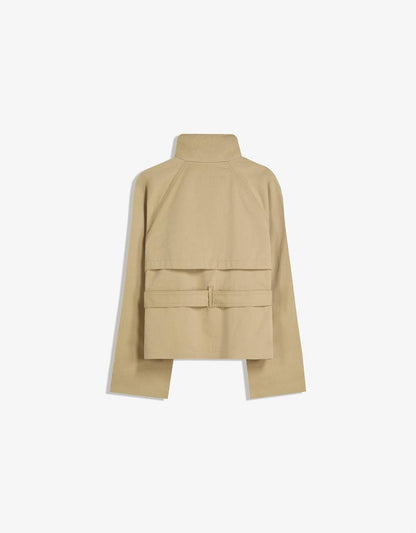 Cropped trench coat