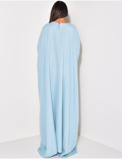 Abaya dress with a tie waist