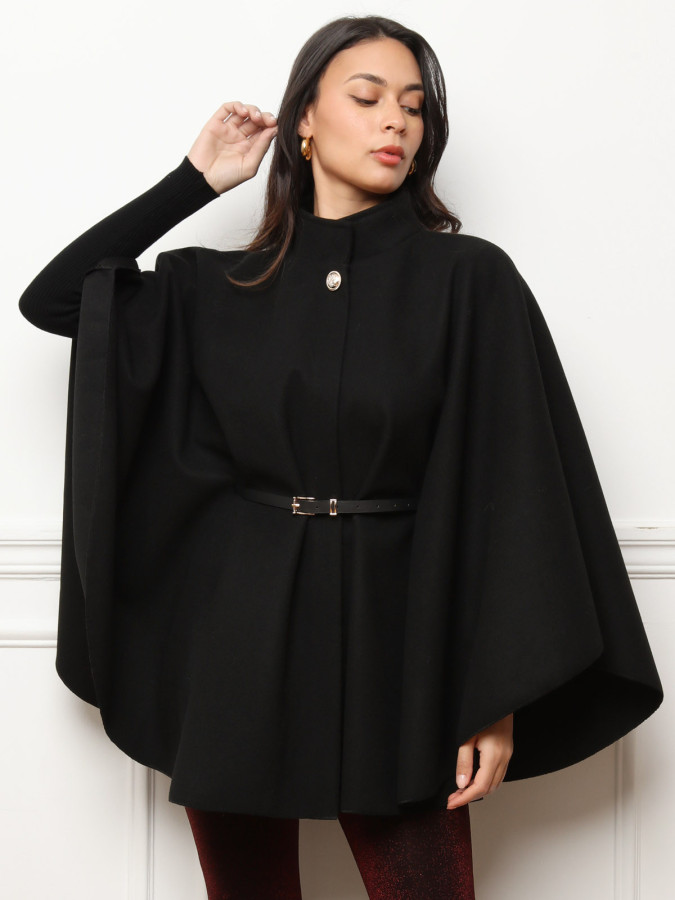 Belted Mid-Length Cape