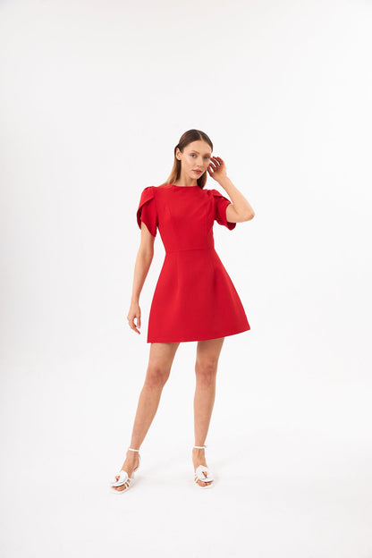 Linda Cutout Bow Tie Mini Dress