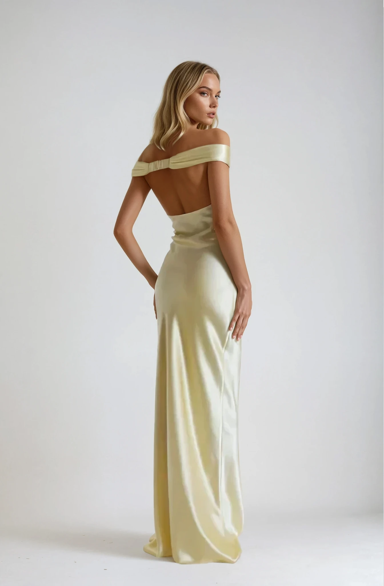 Emory Satin Backless Maxi Dress
