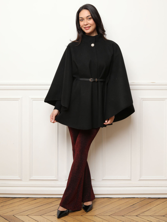 Belted Mid-Length Cape