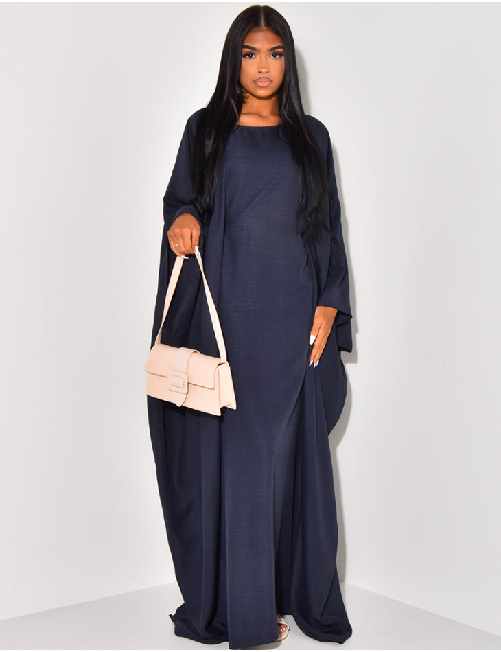 Abaya dress with a tie waist