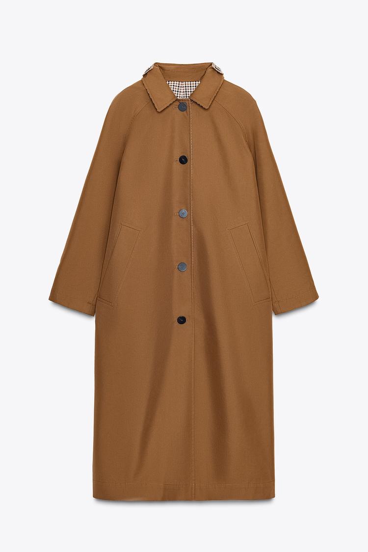 Reversible Trench Coat - Camel