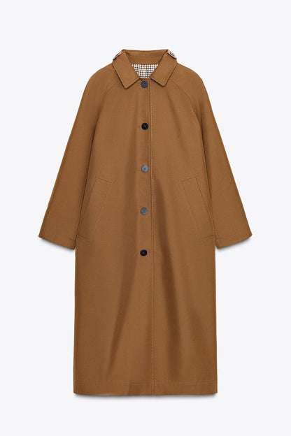 Reversible Trench Coat - Camel