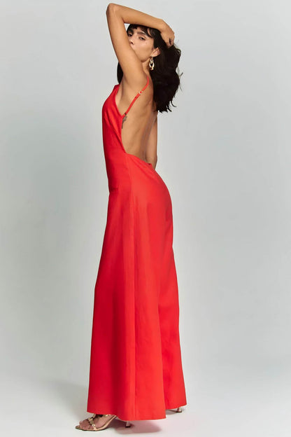 Open Back Flowy Jumpsuit