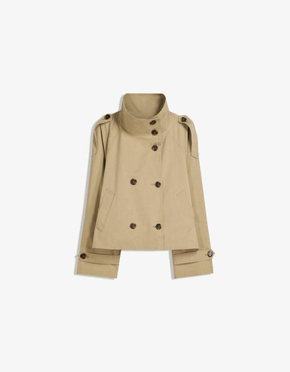 Cropped trench coat