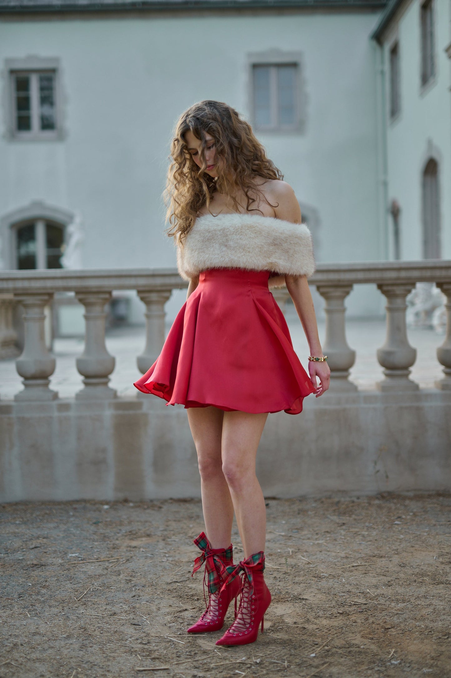 The Red Ice Rink Dress