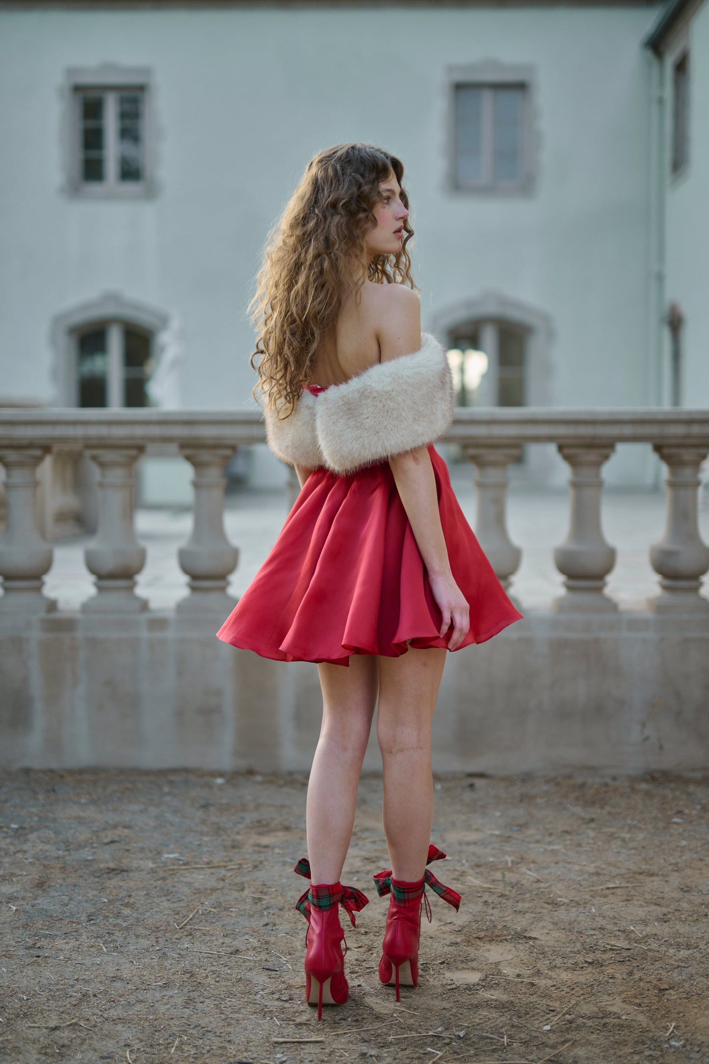 The Red Ice Rink Dress