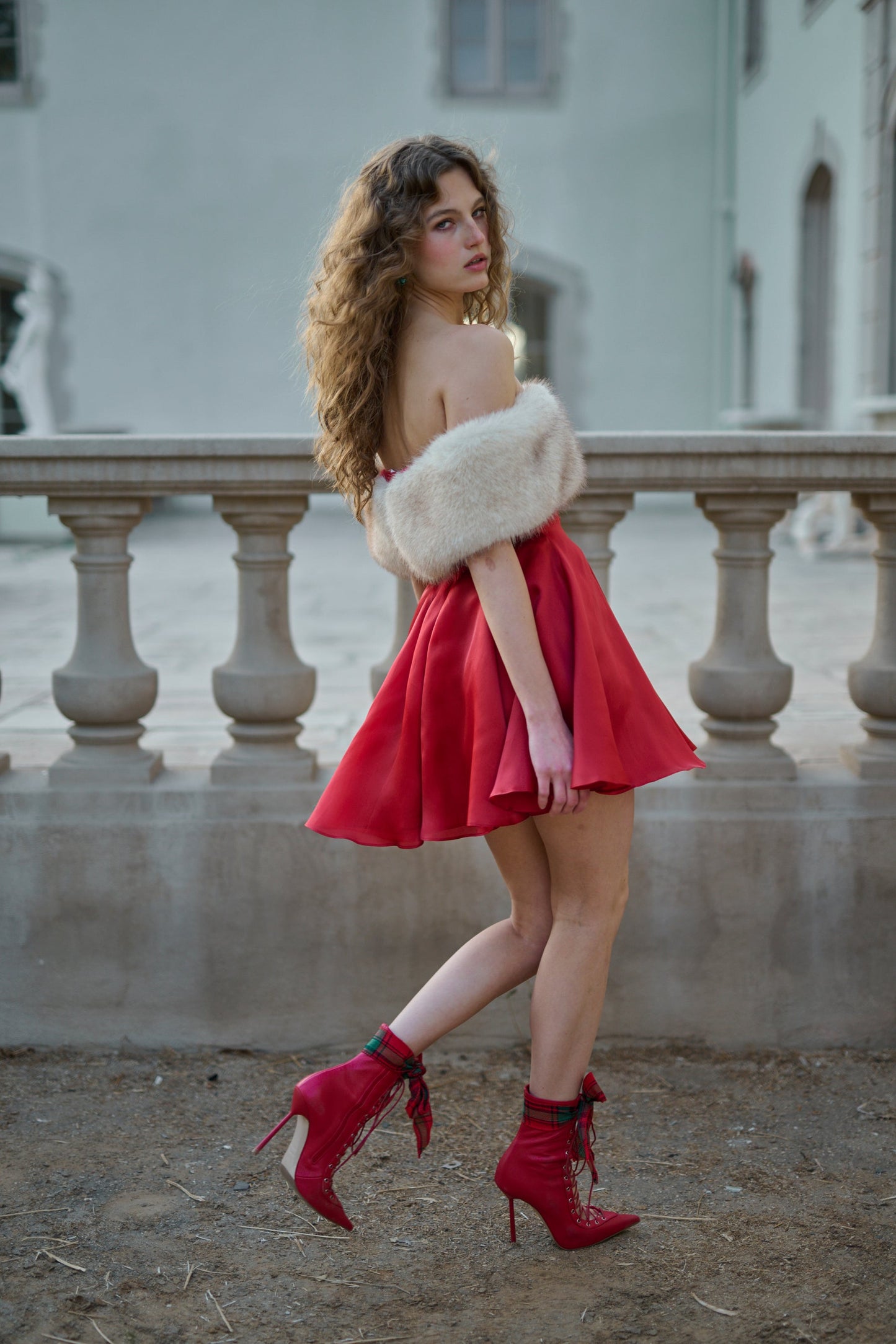 The Red Ice Rink Dress