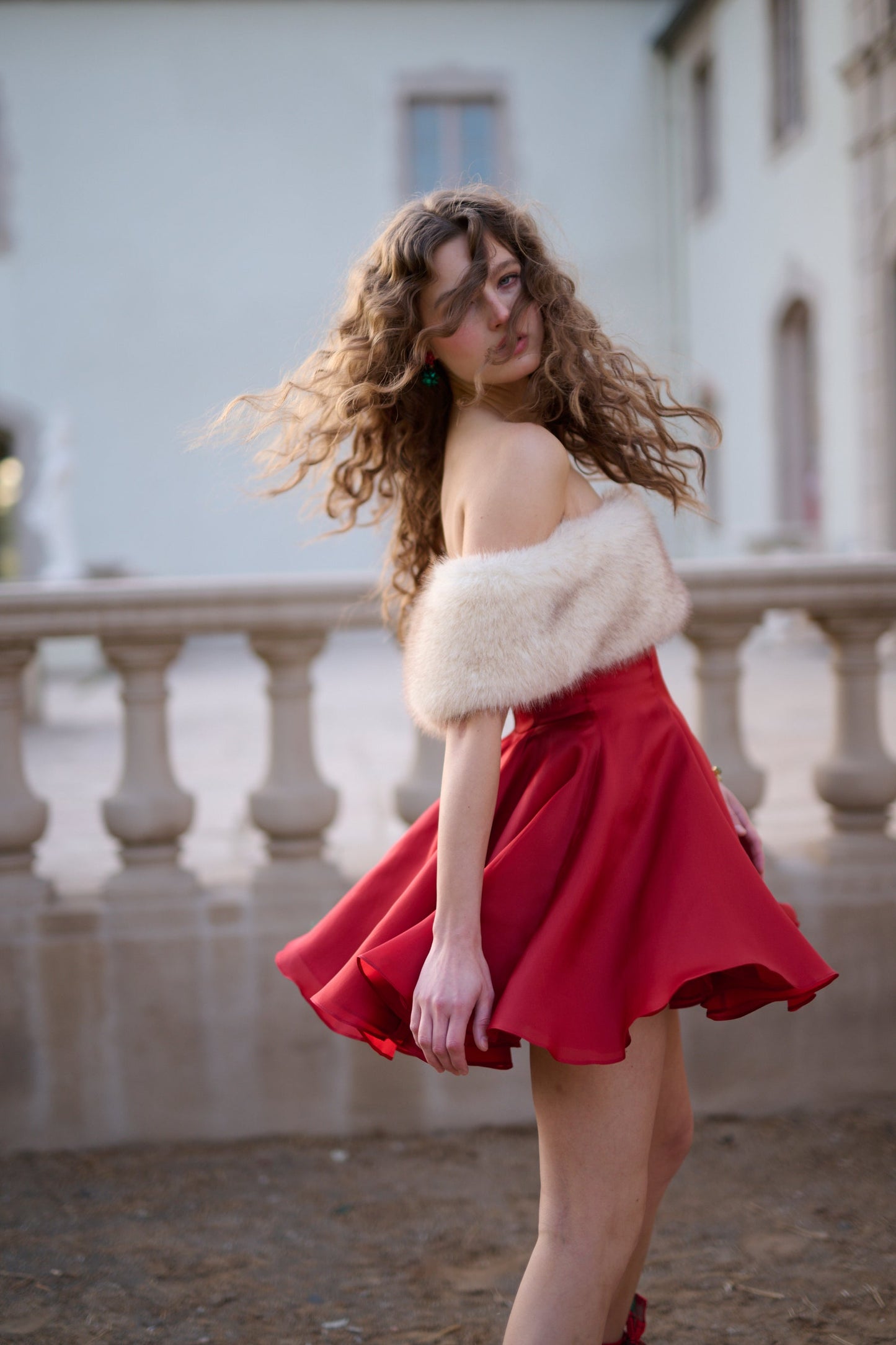 The Red Ice Rink Dress