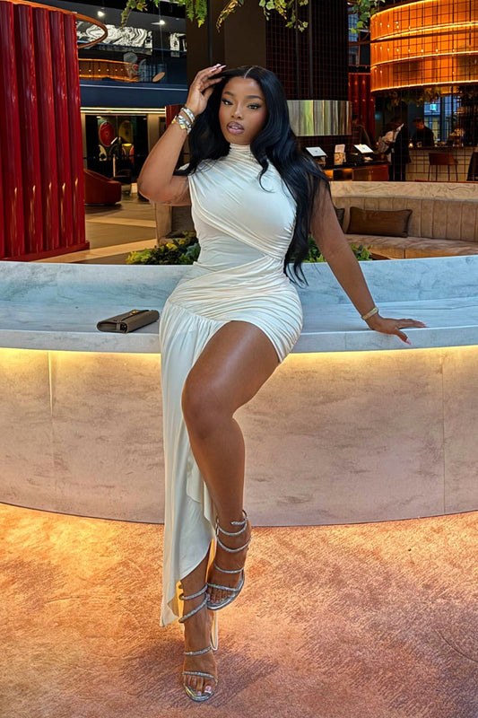 Lumina Eclipse Draped Gown