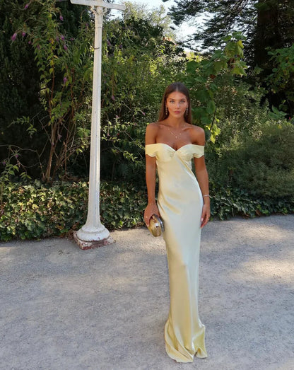 Emory Satin Backless Maxi Dress