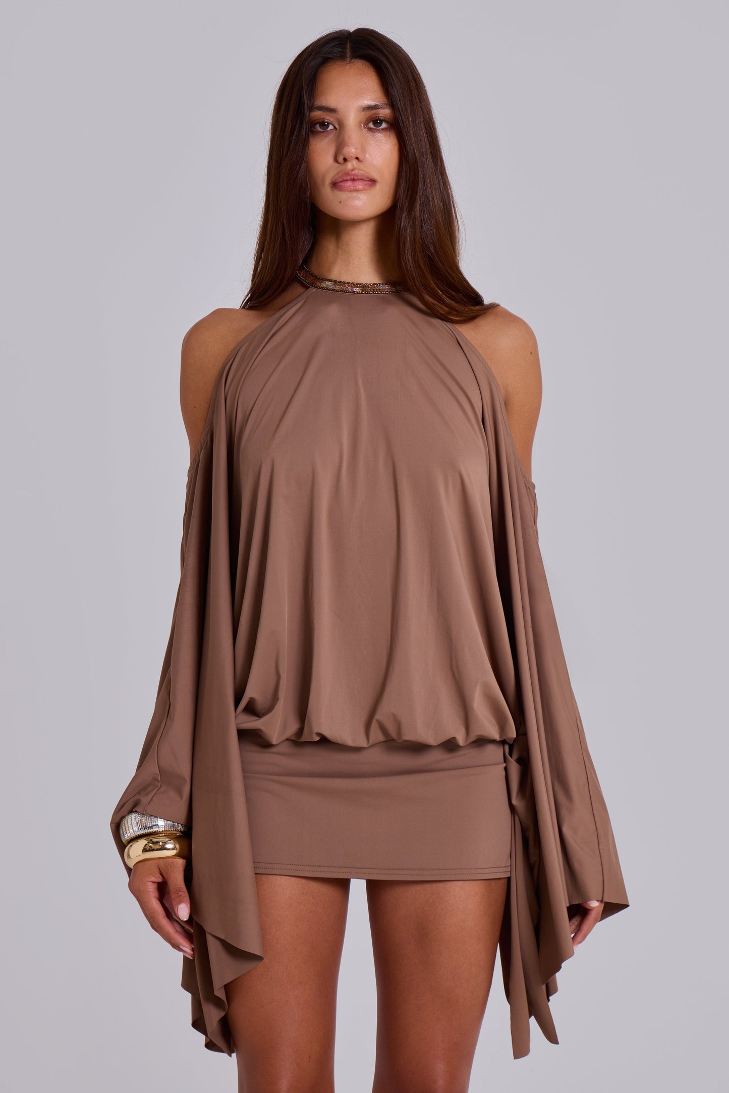 Alina Embellished Butterfly Mini Dress