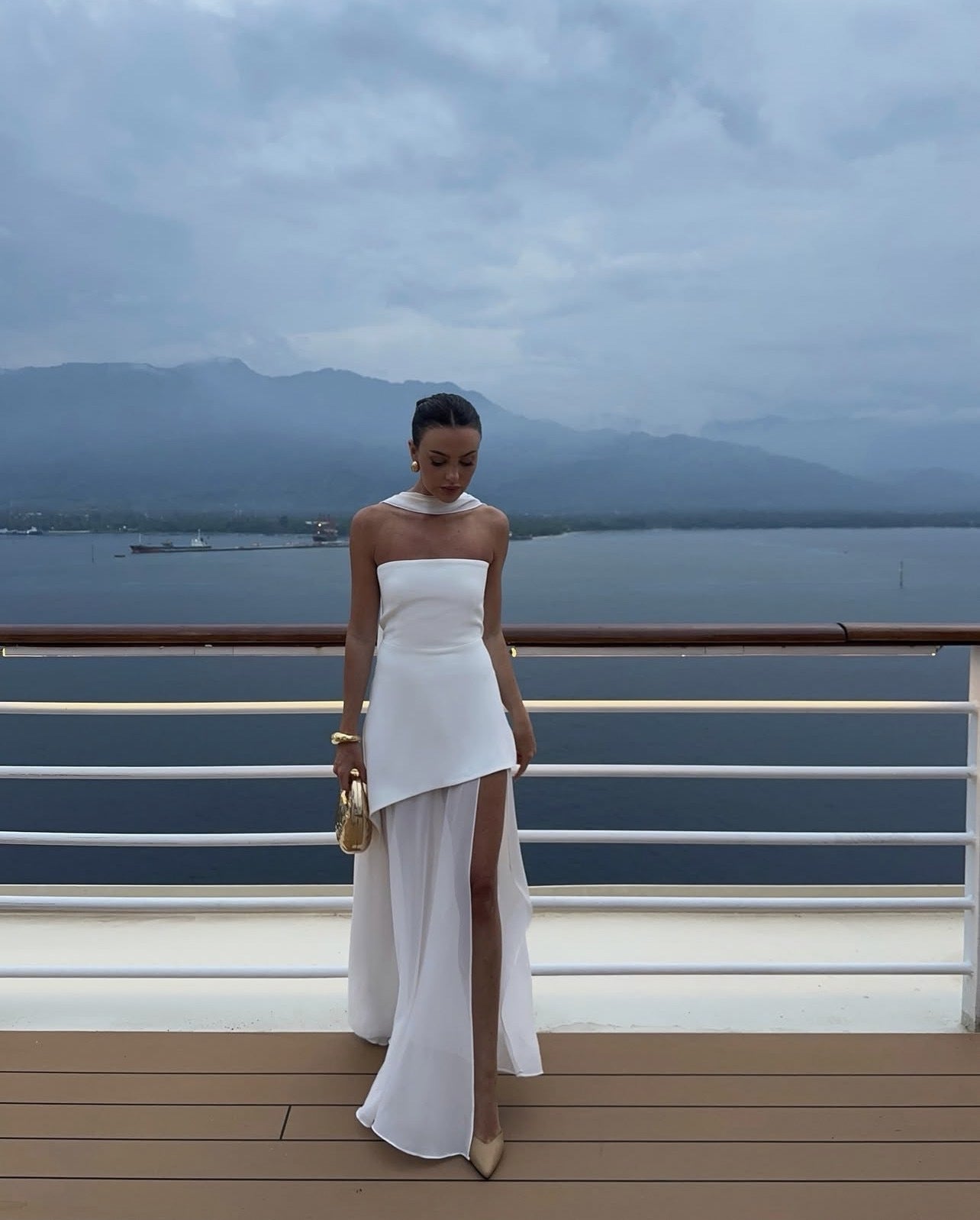 Valerie Asymmetrical Maxi Dress