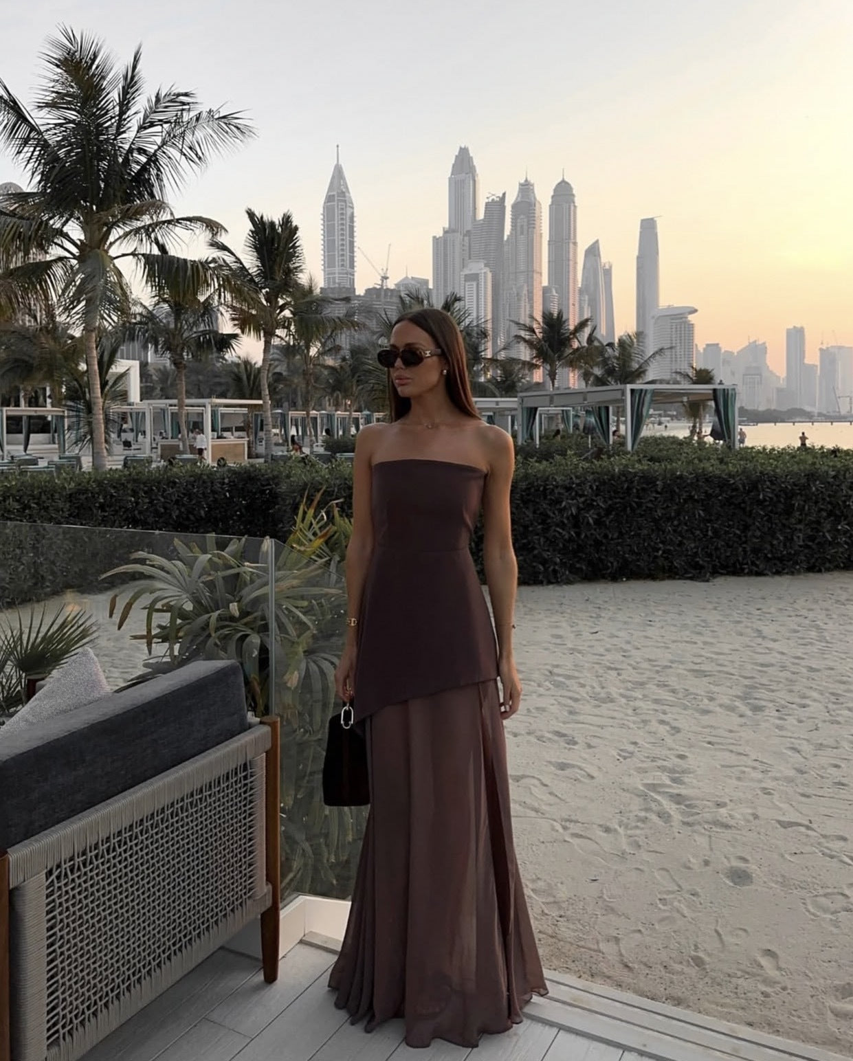 Valerie Asymmetrical Maxi Dress