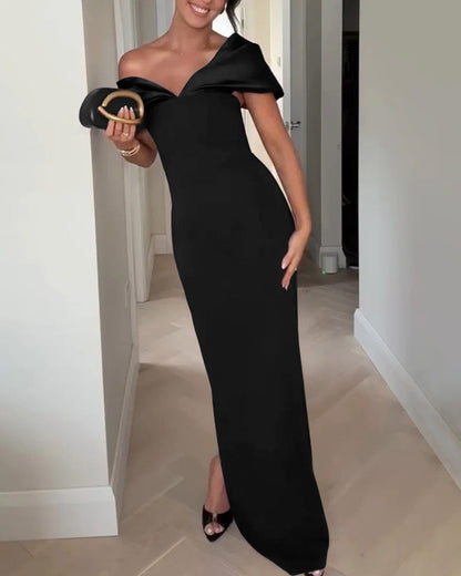 Off-shoulder Magarita Maxi Dress