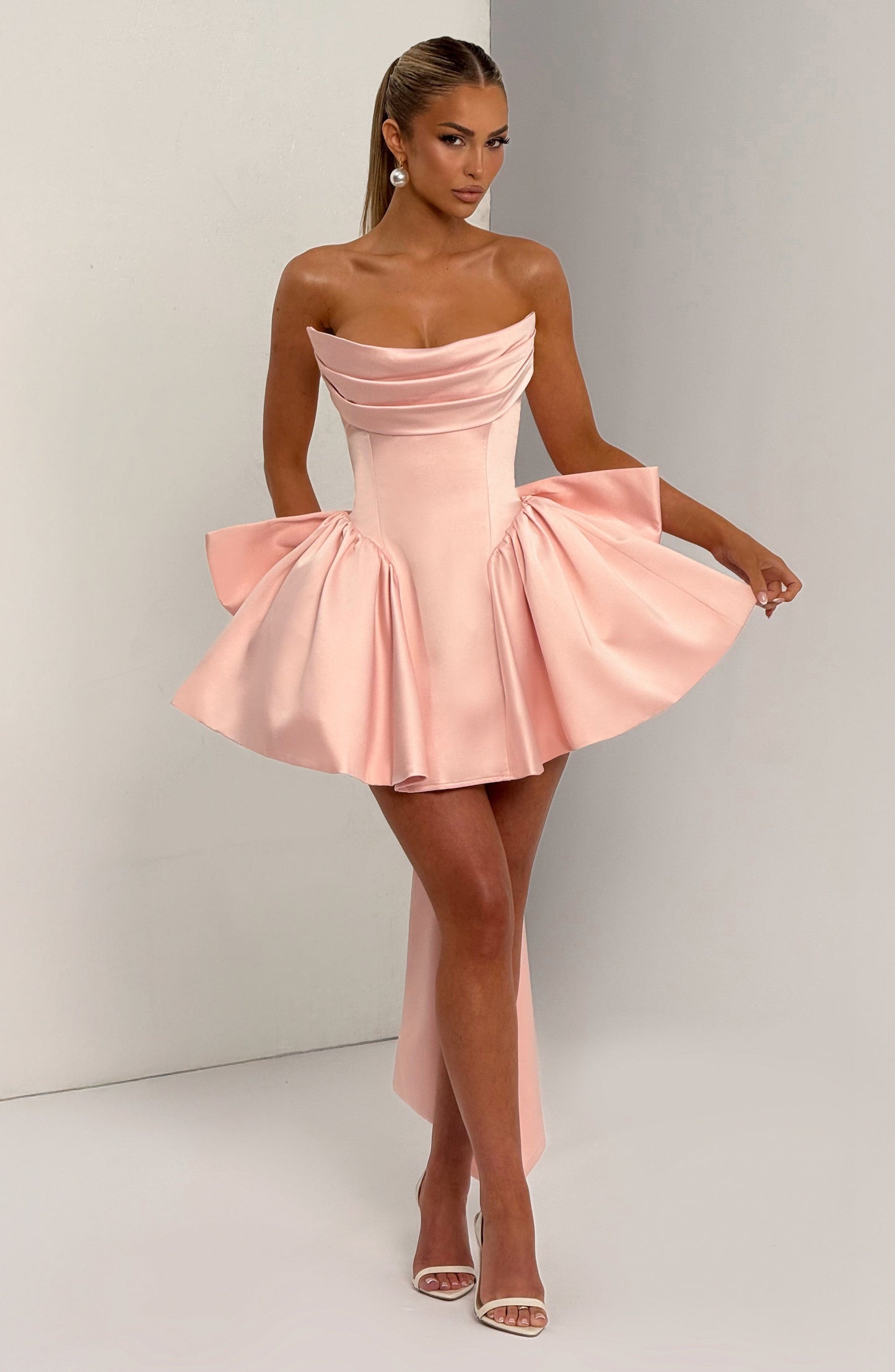 Trinity Mini Dress - Blush Dress Babyboo Fashion Premium Exclusive Design