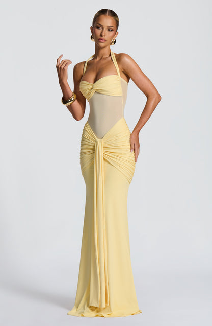 Vixen Maxi Dress - Lemon Dress Babyboo Fashion Premium Exclusive Design